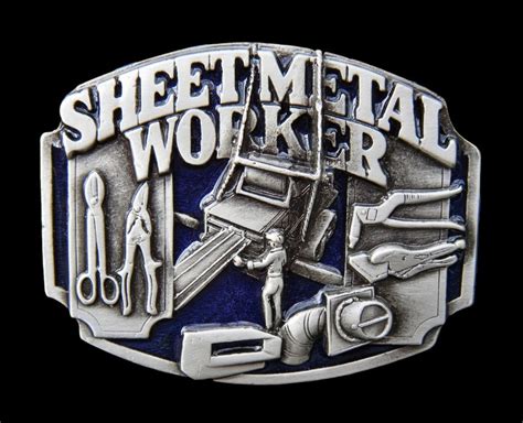 sheet metal worker belt buckle|trade belt buckles.